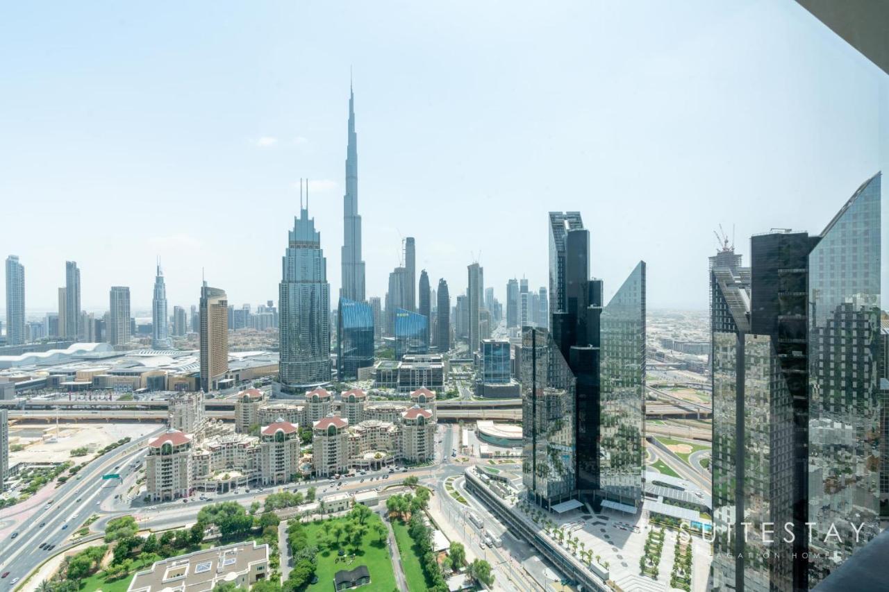 Breathtaking Panoramic Burj Khalifa Skyline View Suite Dubai Exterior foto